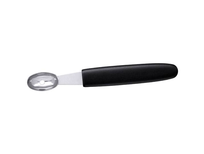 Contacto Kartoffelformlöffeloval 23 mm, mit schwarzem Griff - 1100