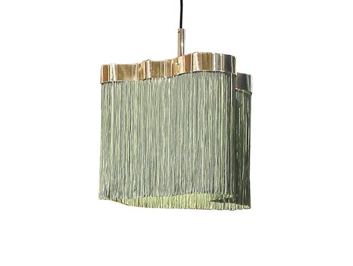 CONTARDI lampe à suspension ARCIPELAGO MAIORCA (Vert sauge - Laiton poli)