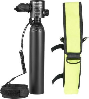 VEVOR Scuba Tank Draagbare duikfles 0,5L, zuurstofcilinder voor duiken tot 30m diepte