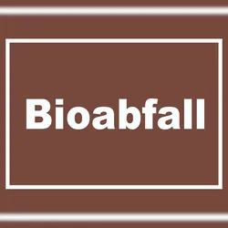 HB-Druck Bioabfall Mülltrennung Schild mit Text waagerecht A1 (594x841mm)