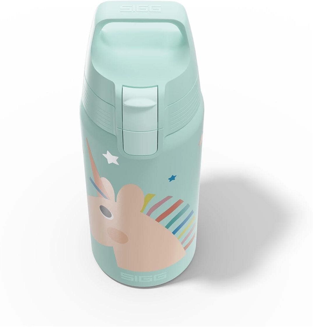 Trinkflasche SIGG "Shield Therm ONE Kids Uni-Stars 500 ml", Baby, bunt (blau), Trinkflaschen Trinkflasche blau Einheitsgröße