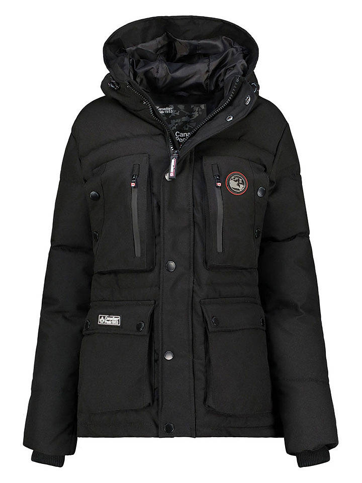 Canadian Peak Parka in Schwarz - S