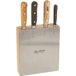 Laguiole Jean Dubost Küchenmesser Set 4 tlg., Küchenmesser, Braun, Silber