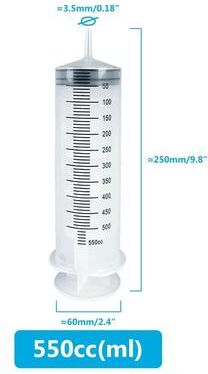 Uplift Picks Multifunction Large Capacity Syringe With Hose For Pet Feeding Oil Glue And Fluid Transfer 550 Ml
