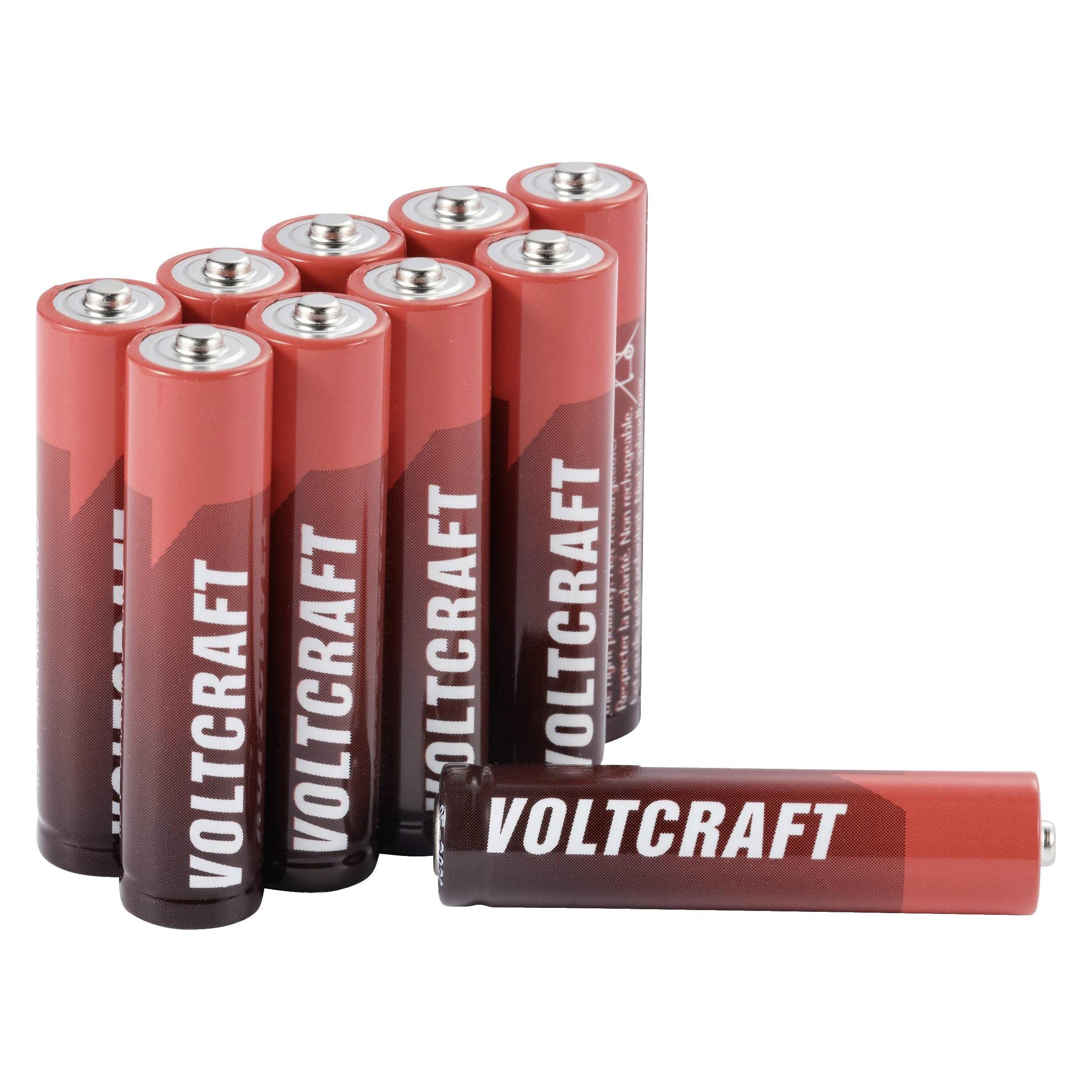 Voltcraft Industrial LR03 Micro (AAA)-Batterie Alkali-Mangan 1350 mAh 1.5 V 10 S (10 Stk., AAA, 1350 mAh) (VC-14066390)