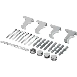 LuxeBath ECD Germany Halterung für Badheizkörper Chrom, Montagematerial & Befestigungsset, Halter für Heizkörper & Designheizkörper Handtuchwärmer