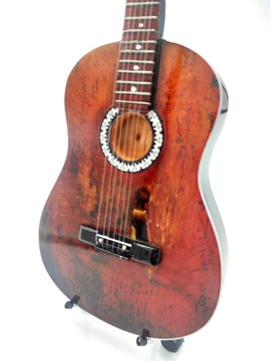 Miniatuur replica 1969 Martin N-20 gitaar van Willie Nelson