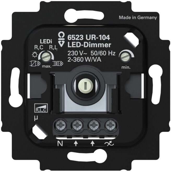 Busch-Jaeger Variateur LED 6523 UR-104 2+3 fils avec borne N (2CKA006512A0353)