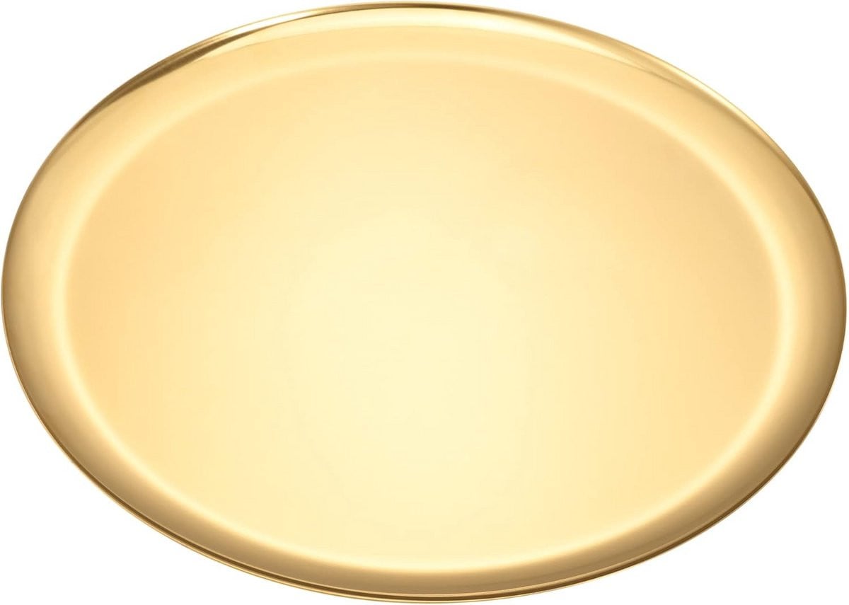 Ronde Gouden Dienblad van Roestvrij Staal voor Sieraden en Cosmetica Opslag