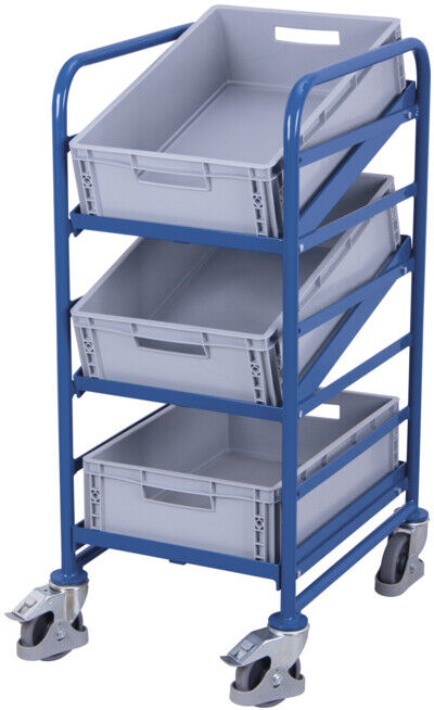 VARIOfit Chariot Euro avec 3 bacs en plastique (sw-610.102)