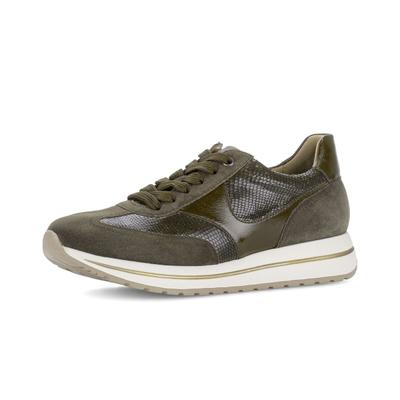 Sneaker GABOR "Sneaker low", Damen, Gr. 37,5, grün, Schuhe Sneaker