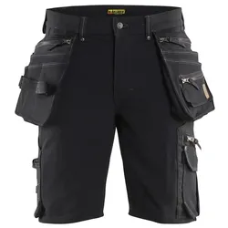 Stretch Handwerker-Shorts "1988" X1900 - C54 - schwarz