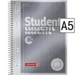 Brunnen Collegeblock »Student Premium« A5 kariert