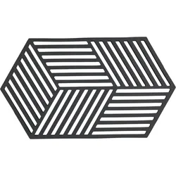Zone Untersetzer Hexagon Black L24