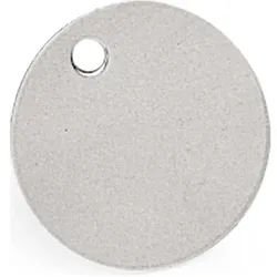 Brady, Zubehör Sanitärinstallation, 1.5"RD ALUMINIUM VALVE TAGS NATURAL, Ventilanhänger, blanko (25 Stück)