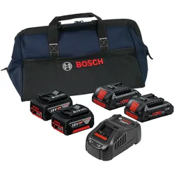 Bosch Professional Zubehör, Werkzeugakku + Ladegerät, Starter (18 V)