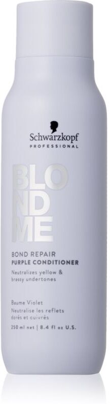 Schwarzkopf Professional Blondme Bond Repair Purple Conditioner violetter Conditioner für blonde Haare 250 ml