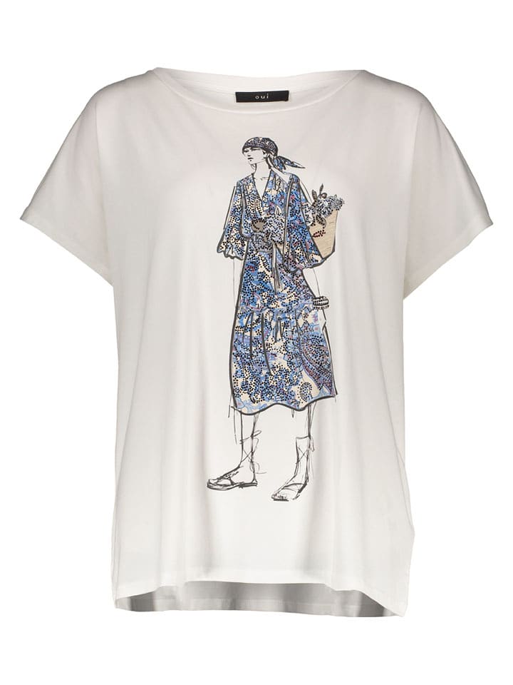 Oui Shirt in Creme - 38