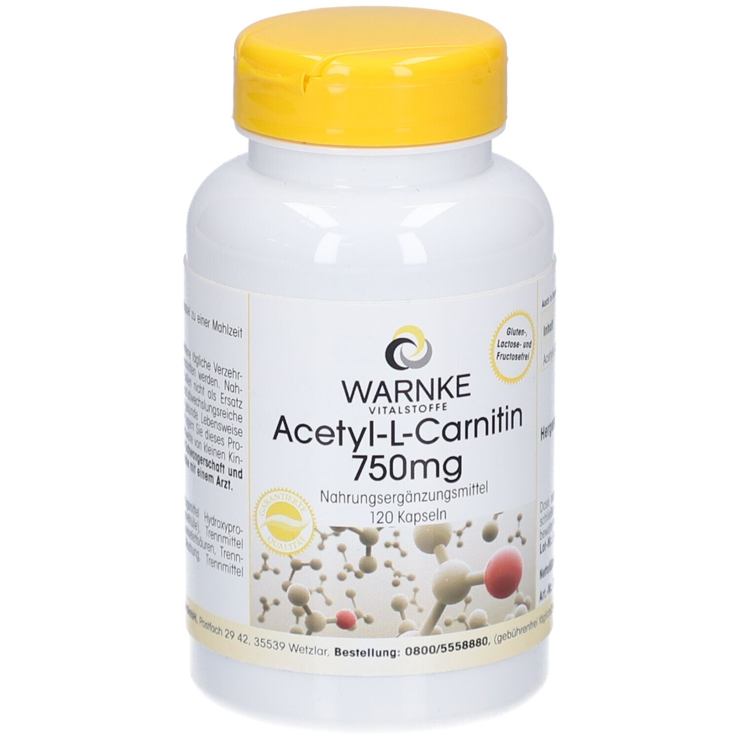 Acetyl-L-Carnitin 750 mg Kapseln 120 St