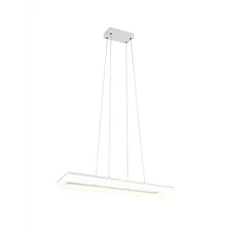 LED Pendellampe Pendelleuchte Hängelampe Esszimmer weiß SMD 27W B 70 cm