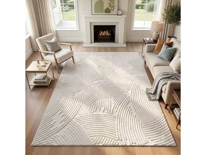 Tapis lavable pour salon chambre à coucher chambre à coucher salle à manger maison bureau - Motif géométrique - 160 x 230 cm