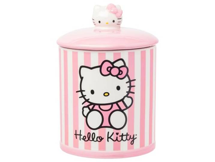 Silver Buffalo Sanrio Hello Kitty Keksdose aus Keramik Rosa, Snack, mittlere Größe
