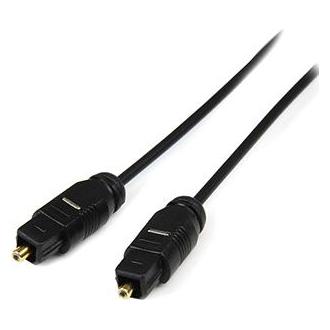 NoName Audio Kabel TOSLINK-Stecker - TOSLINK-Stecker, SPDIF OPTICAL, 2m, schwarz (2 m, Toslink Kabel) (1049106)