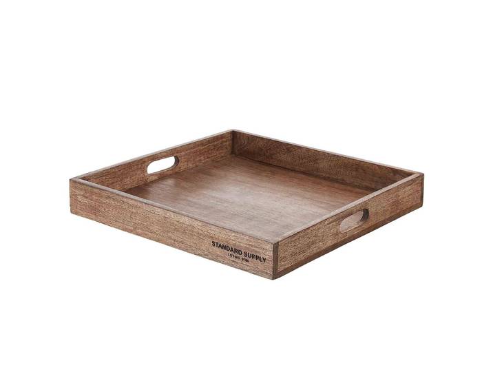 Tablett 38 x 5 x 38cm Braun/Braun