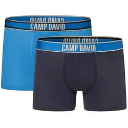 2er Pack CAMP DAVID Boxershorts Herren 5455 - paris blue XXL