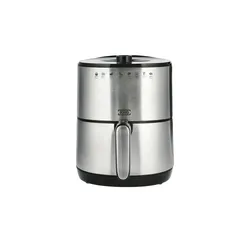 KHG Heißluft-Fritteuse Airfryer HLF-3200 ¦ silber ¦ Kunststoff,Metall ¦ Maße (cm): B: 27,5 H: 34,2 T: 36.5