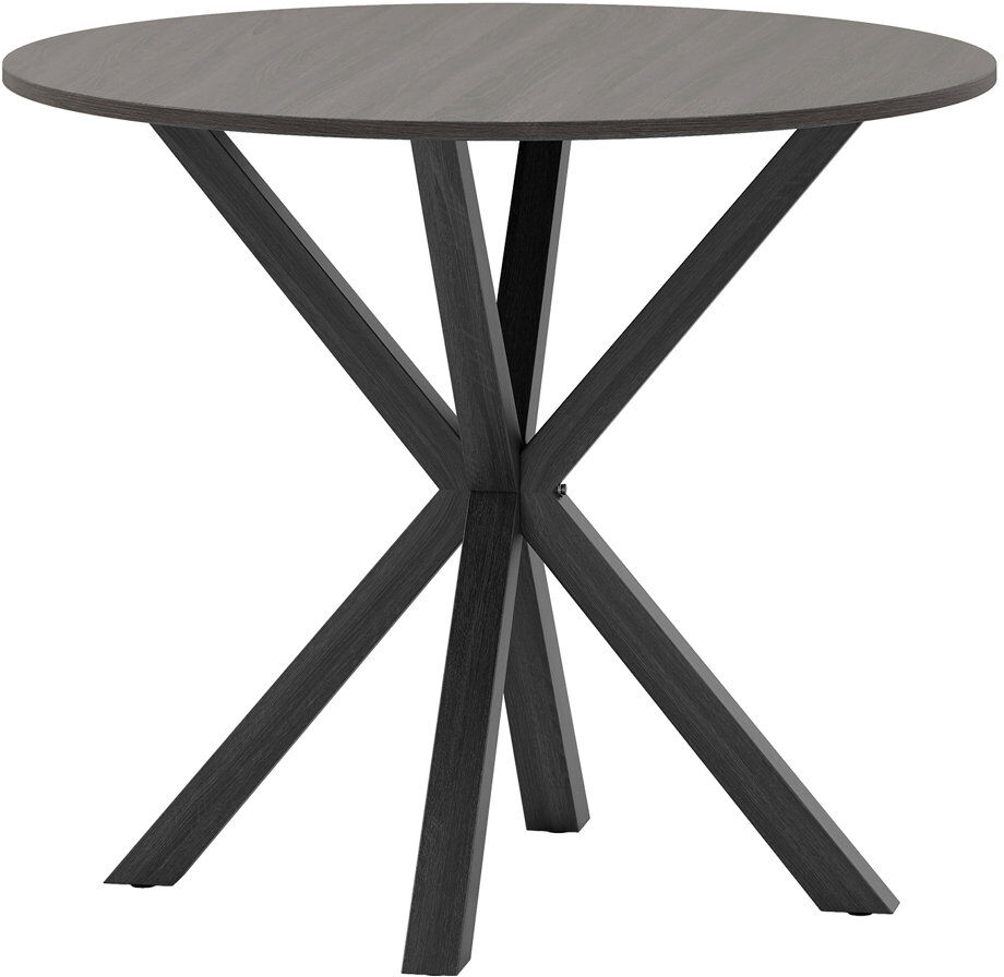 17 Stories Round Dining Table Black