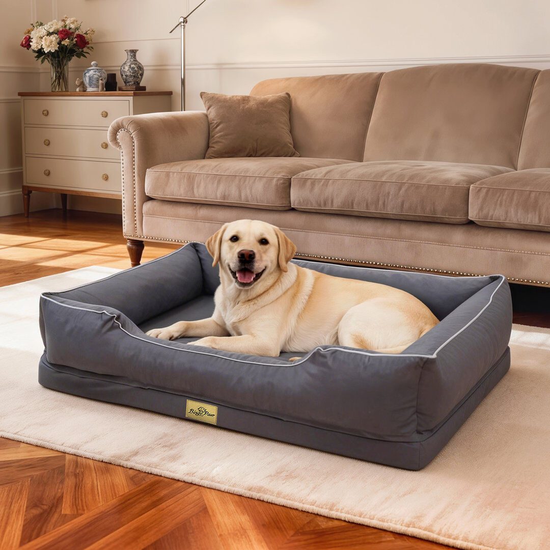 Happy Larry Pet Bed Grey 111x88x23cm