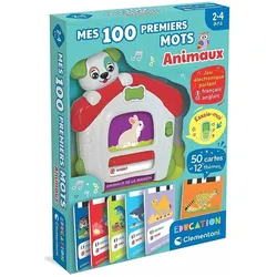 Clementoni Education – Meine ersten 100 Wörter (zweisprachig) – Die Tiere (FR-EN) (Englisch, Französisch, 2 - 4 Jahre)