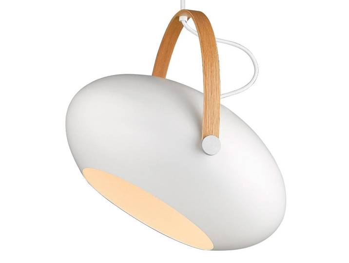 D.C Pendelleuchte Ø40 White/Oak - Halo Design - Esszimmer - Glas