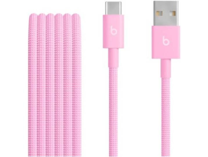 Beats - Câble Usb-A Vers Usb-C 1.5m Tisse Rose Neon