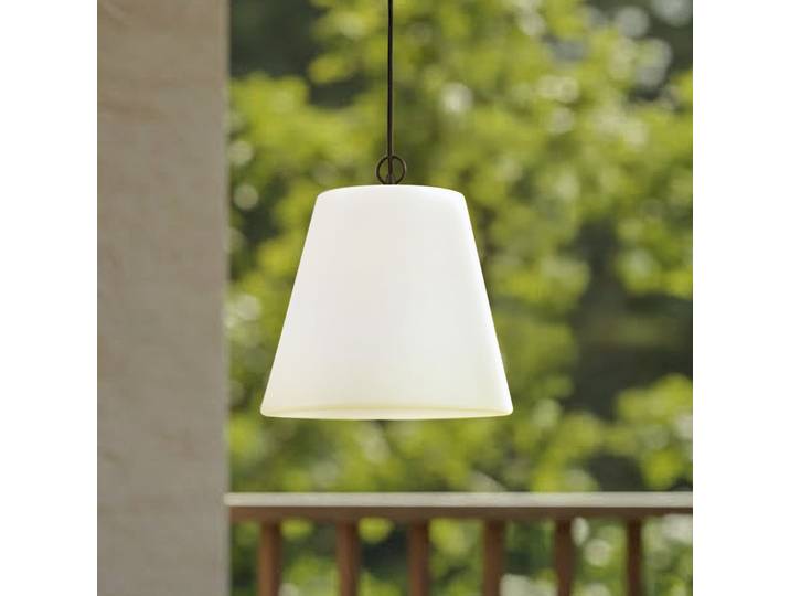 Alaida buiten hanglamp, wit, kunststof, E27, IP65 - Lindby - Balkon - Modern - 1 lamp