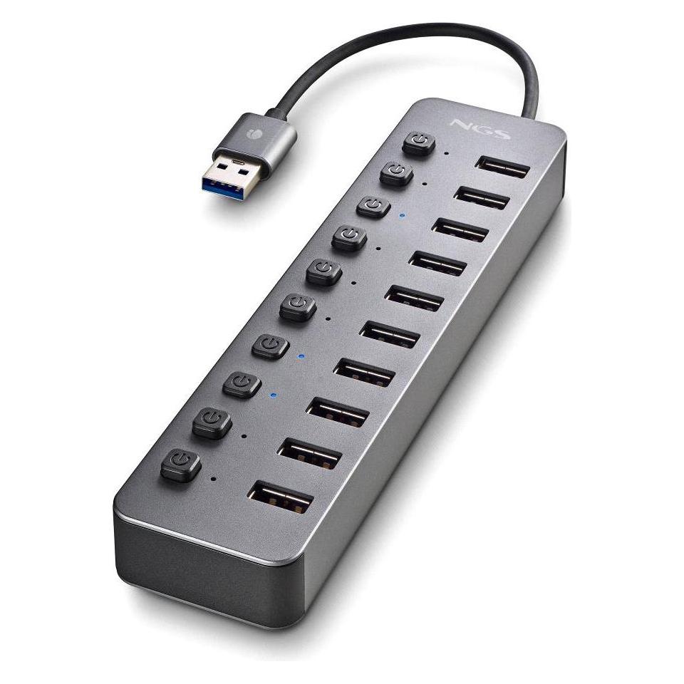 NGS IHUB 10 (USB-A, 10 Ports) (NGS-HUB-0115)