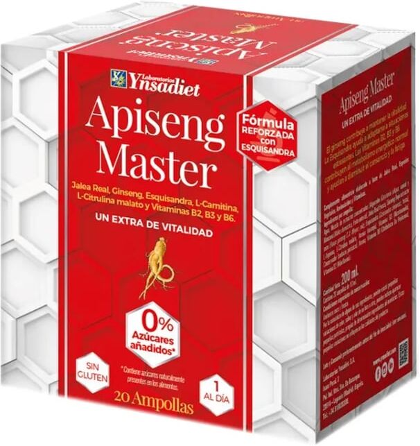 Ynsadiet Apiseng Master 20 Ampolas