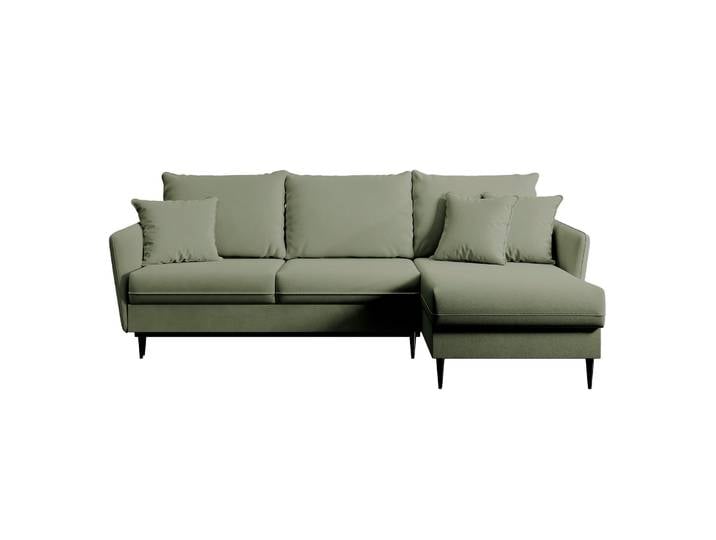 Ecksofa mit Schlaffunktion Volio, salbeigrüner, wasserabweisender