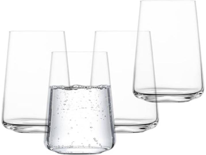 SCHOTT ZWIESEL Trinkgläser MioVino (4er-Set) moderne Wassergläser, spülmaschinenfeste Tritan®-Kristallgläser, Made in Germany