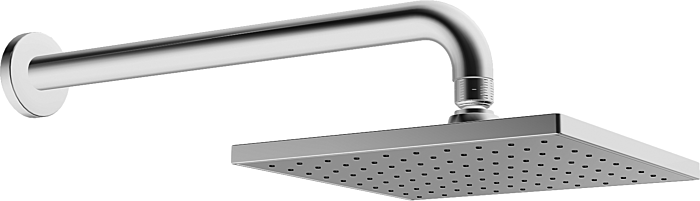 Kopfbrause Hansaviva 44260240  chrom, 200 x 200 mm, Anti-Kalk, Brausearm 350 mm