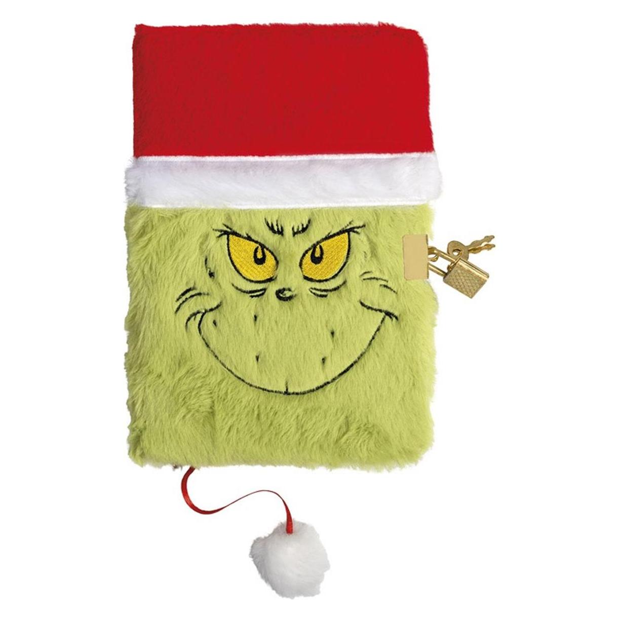 Totum Fluffy Notizbuch Grinch (A5, Blanko, Liniert, Weicher Einband) (240070)