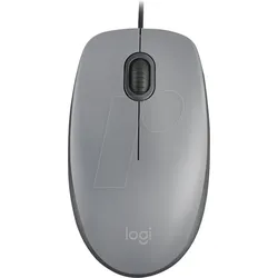 LOGITECH M110GR - Maus (Mouse), Kabel, grau
