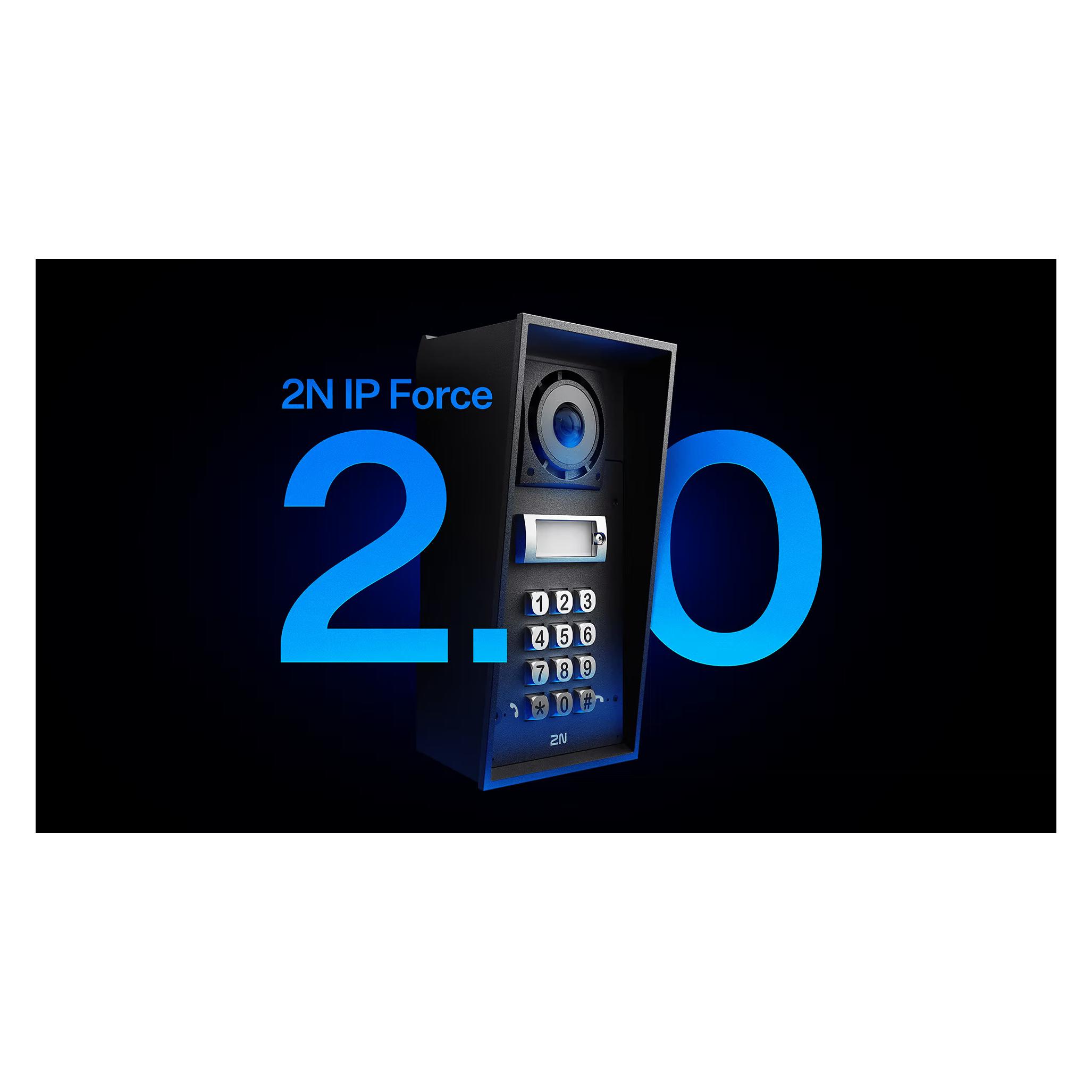 2N Gegensprechanlage EntryCom IP Force 2.0 - 4 Ruftasten (IP69) OHNE Kamera (Ethernet) (9151304)