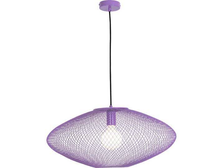Pendellampe Amour lila Metall B 60 cm