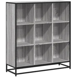 vidaXL Bücherregal Grau Sonoma 97,5x33x107,5 Holzwerkstoff und Metall