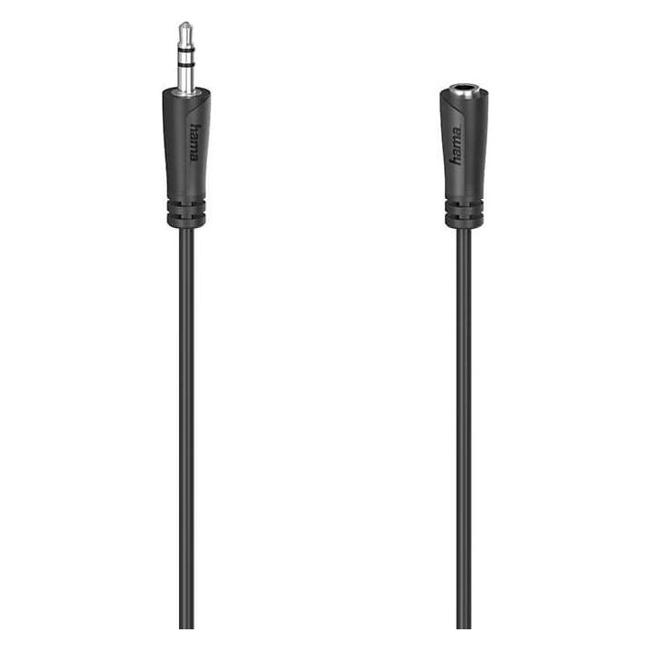 Hama Audio-Verlängerungskabel, 3,5-mm-Klinken-Stecker - Kupplung, Stereo, 3,0 m (3 m) (00205120)