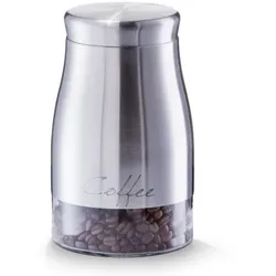 3x Zeller Vorratsdose COFFEE, Inhalt: 1,3 Liter, Material: Edelstahl/Glas,