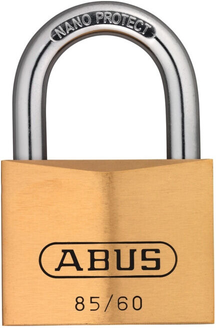 ABUS Cadenas à anse 85/60 laiton massif (2493)