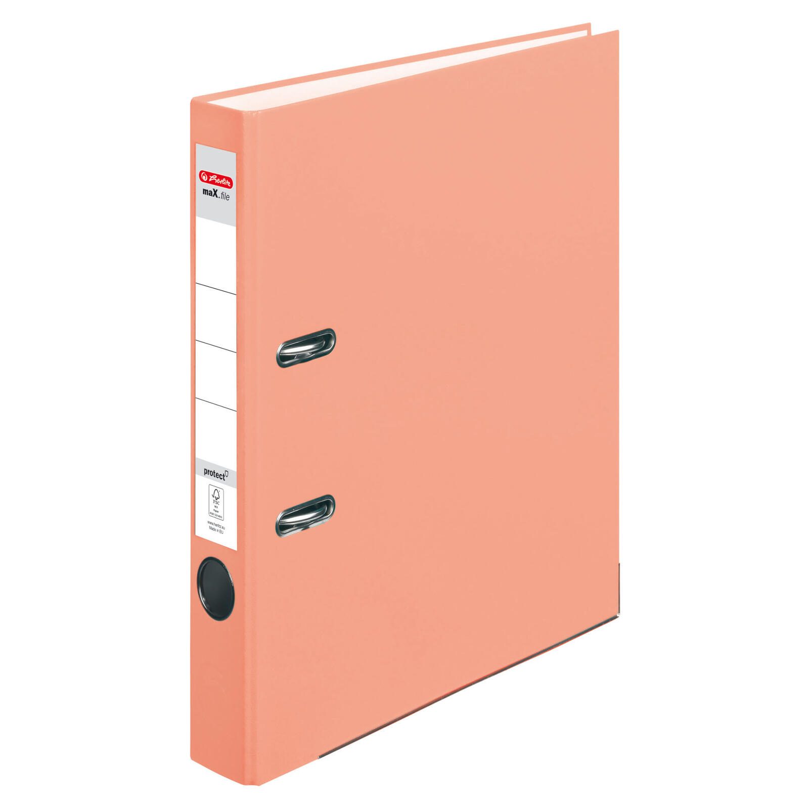 herlitz Ordner Rückenbreite 5 cm DIN A4 Kunststoff lachs 300005710